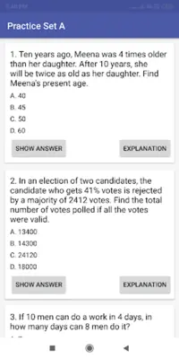 Aptitude Test  Notes, Shortcu android App screenshot 1