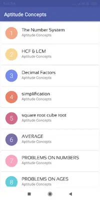 Aptitude Test  Notes, Shortcu android App screenshot 4